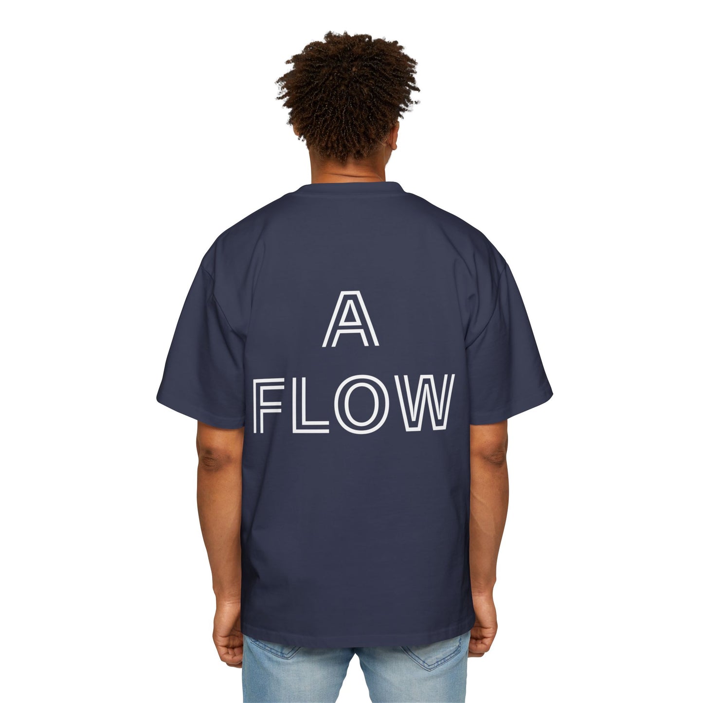 A FLOW T-Shirts midnight blauw dubbel