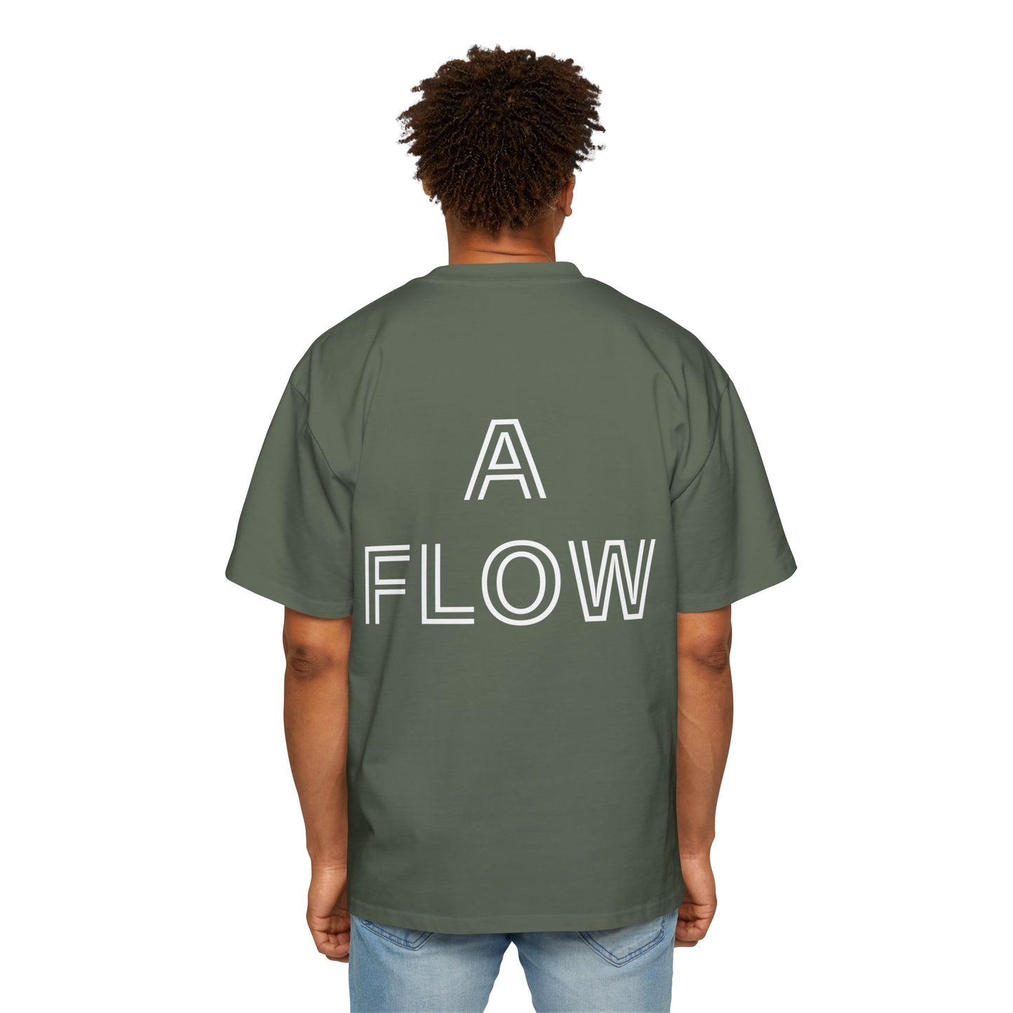 A FLOW T-Shirts groen dubbel