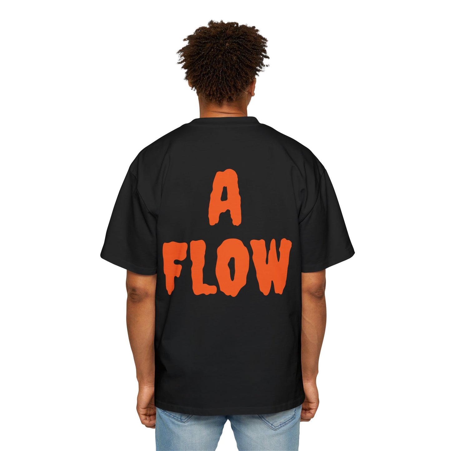 A FLOW basic zwart oranje